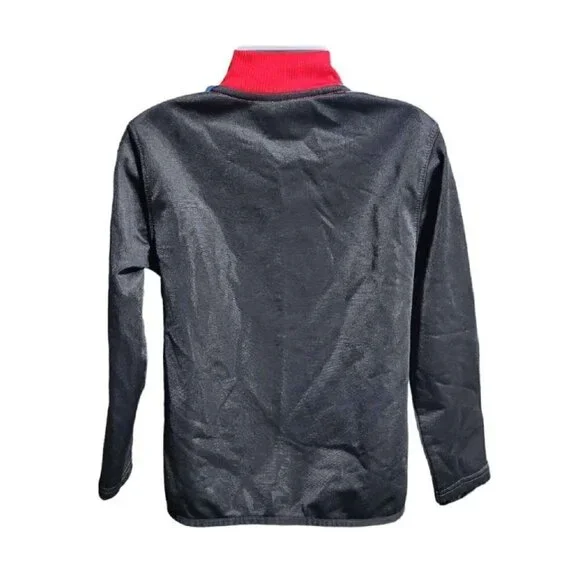 AND1 Toddler 4/5 Track Jacket/ Coat, Full Front Zip Lightweight, Red and Black - Picture 2 of 2